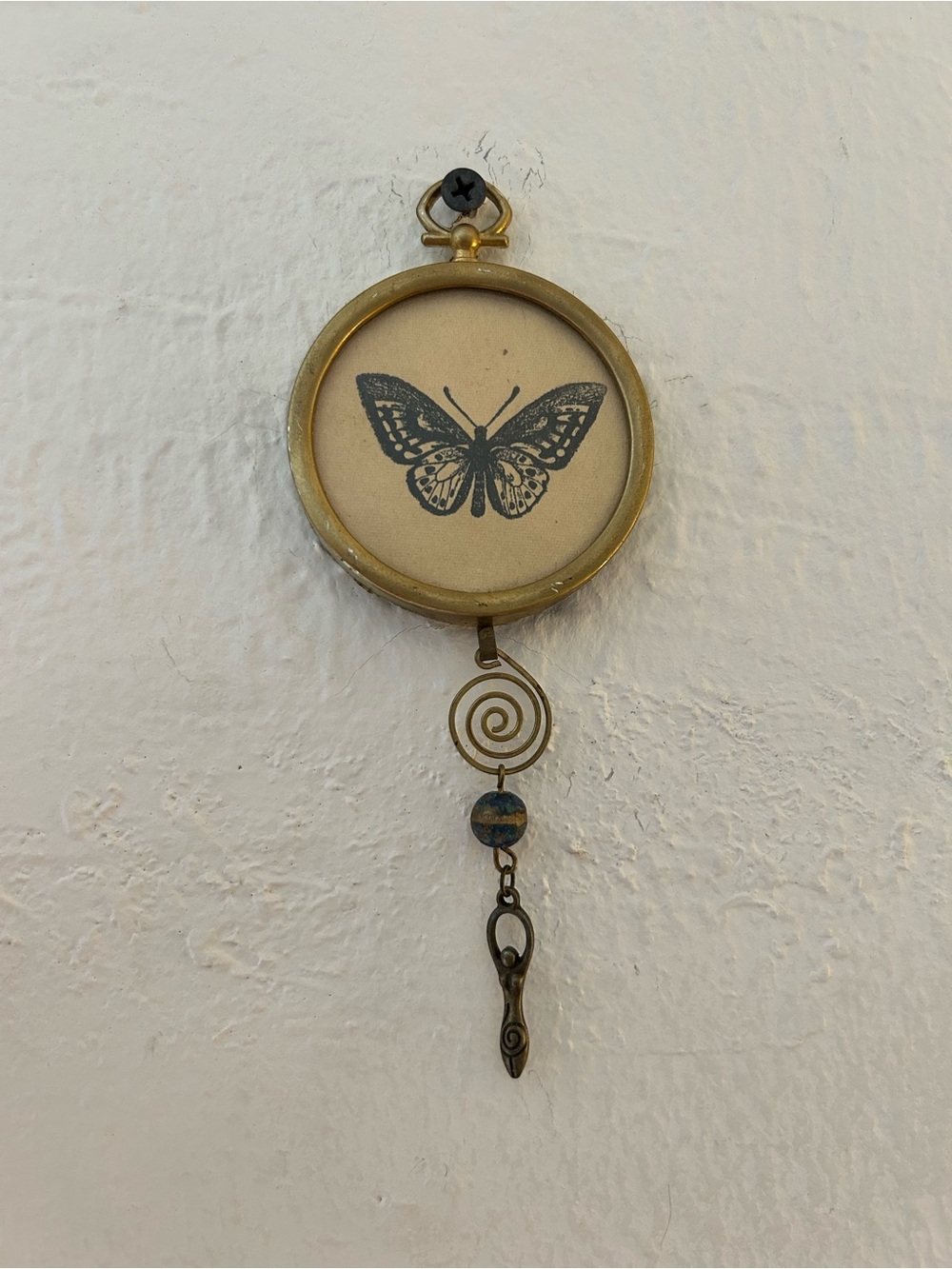Handmade Moth Ornamental Car Rear View Decor